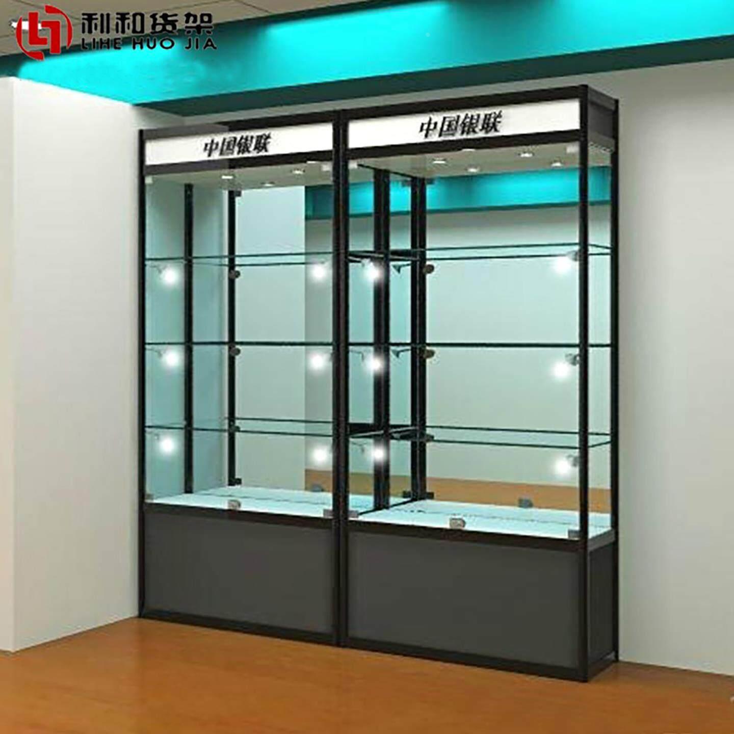 加厚玻璃展示柜样品展示柜产品展示架礼品货架模型柜台饰品柜展柜