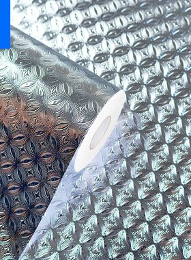 金色自粘墙纸厨房防油贴纸防水墙贴锡纸厨柜防潮铝箔装饰1.2X50米
