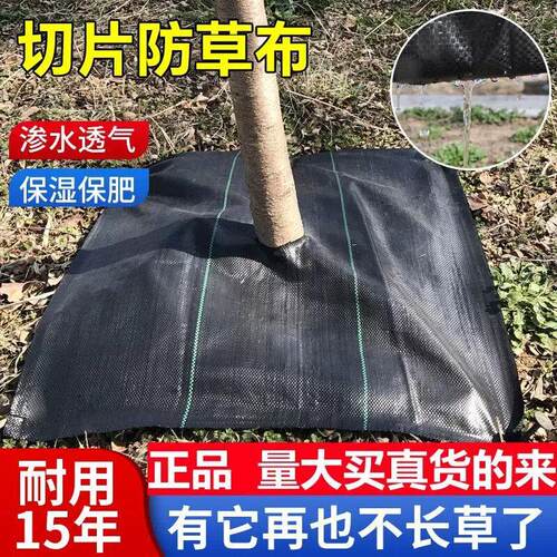 防止长草的布防草布切片农用果园果树遮草布除草布裁片透气透水打