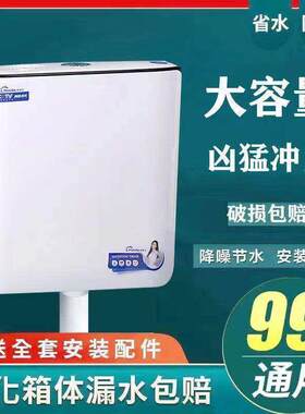 蹲便器抽水水箱家用卫生间节能厕所冲水箱马桶蹲坑冲水器蹲坑