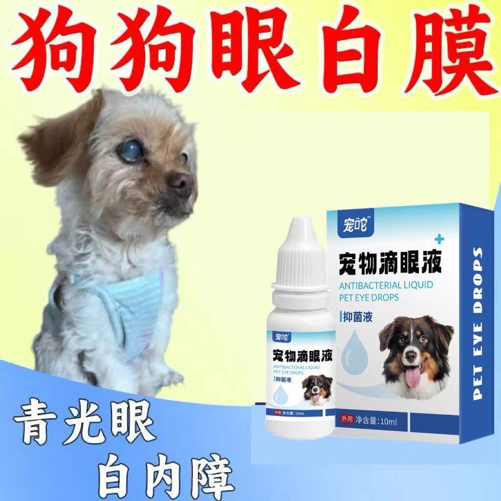 狗狗眼白膜】宠物眼混浊滴眼液猫狗通用去泪痕眼屎多老流泪护眼液