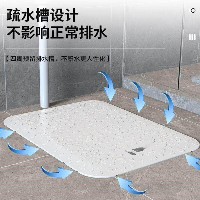 卫生间蹲便器盖板蹲厕防臭堵塞器厕所蹲坑全封闭脚踩一键自动翻盖