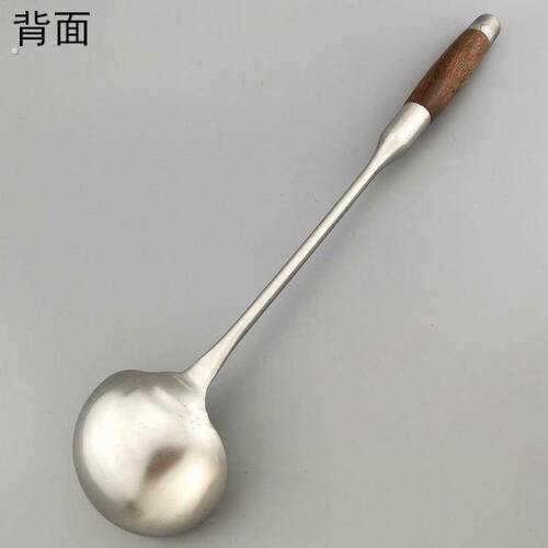 正德作炒勺不锈钢炒菜勺加长加深汤勺隔热手柄勺子家用厨房用品