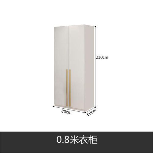 北欧实木衣柜轻奢风大衣橱家用卧室现代简约储物收纳柜平开门衣柜