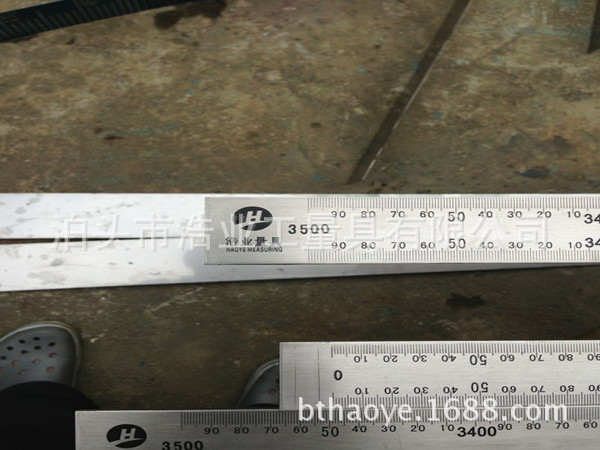 2500毫米 斜度尺 滑板尺 钢板尺 分度值0.5mm 推台锯钢直尺