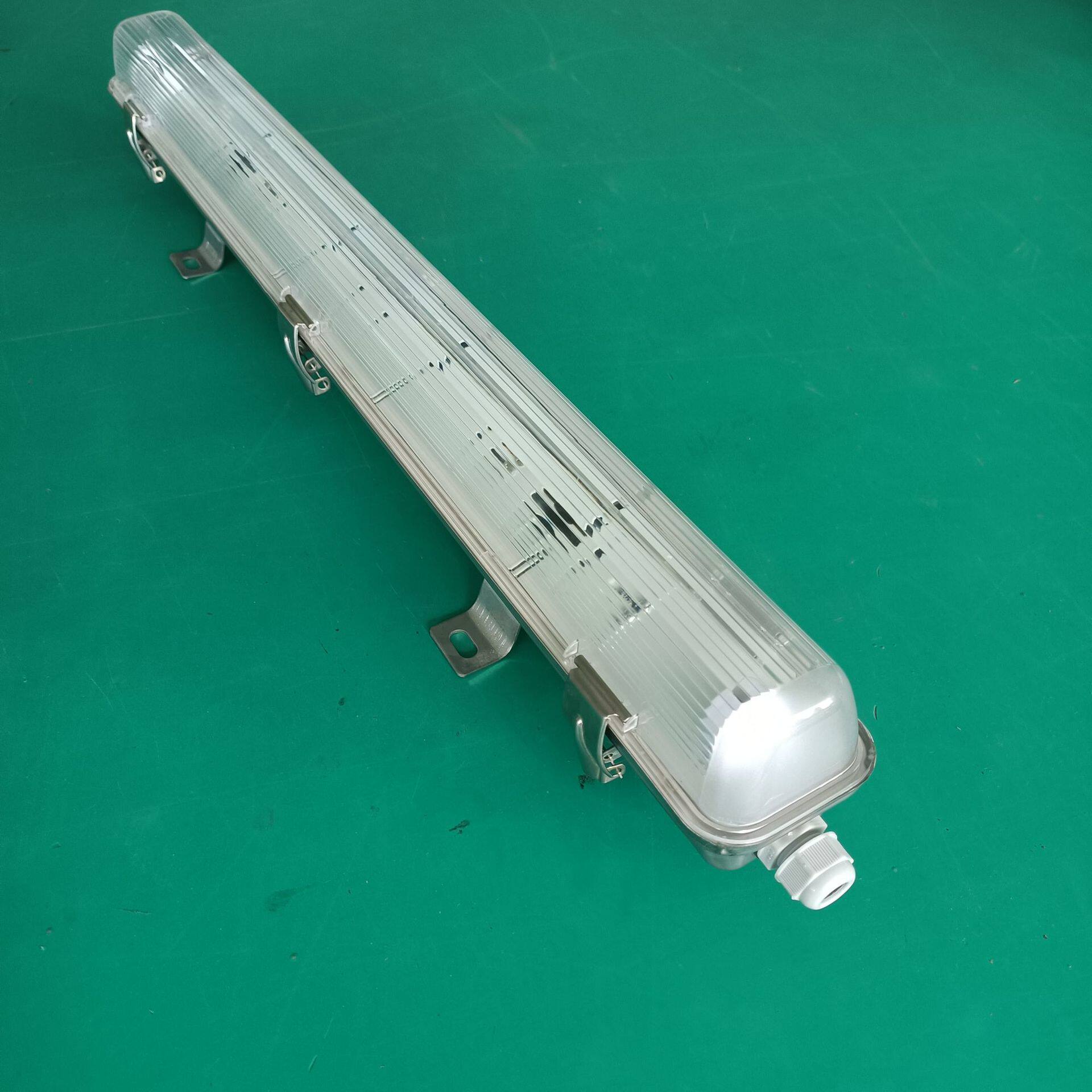 不锈钢三防led日光灯 应急照明灯具 0.6米单管T8金属三防灯冷库灯