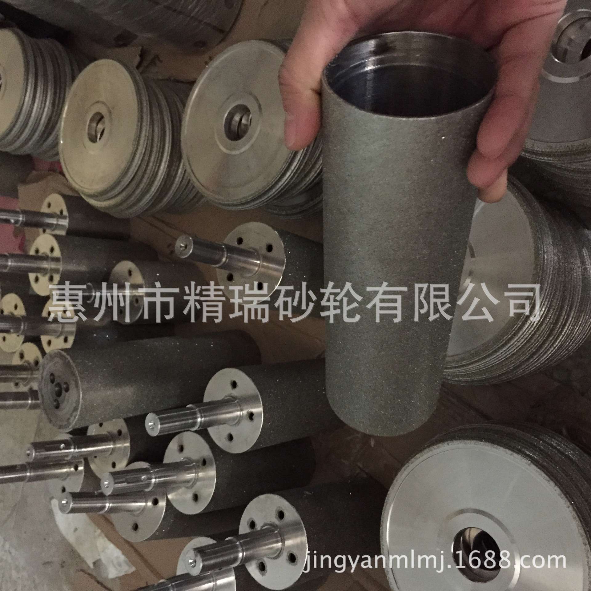 标签机过纸起摩擦专用砂轮，压硬楞纸电镀不锈钢磨棒配套砂轮