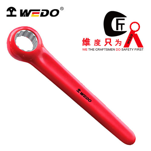 WEDO维度 绝缘单头梅花扳手铬钒钢材质德式浸塑手柄 IN530A
