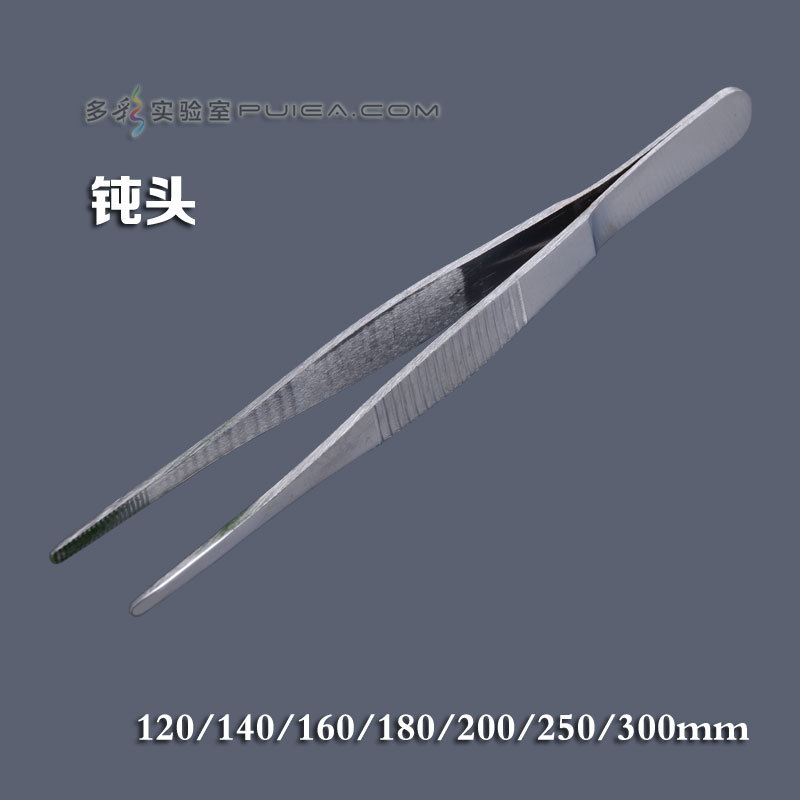 不锈钢带齿直型敷料维修镊