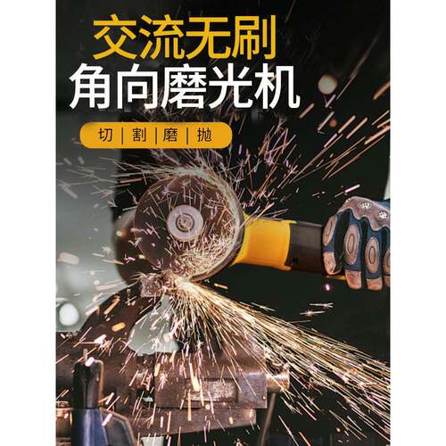 雷克220V交流无刷角磨机多功能磨光机切割机家用手磨机抛光打磨机