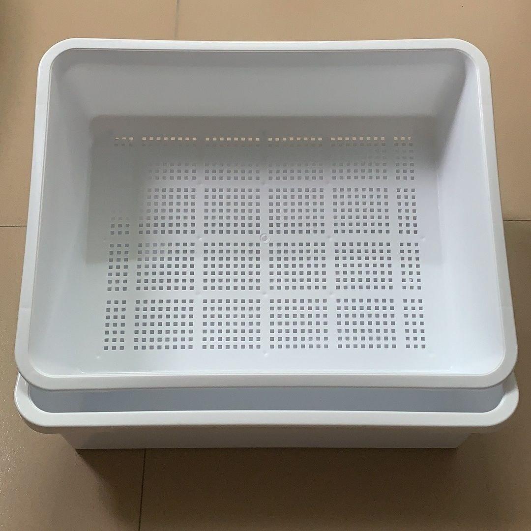 双层大号松木猫砂盆豆腐猫砂盆猫厕所龟苗箱育乌龟饲养盒养龟专用