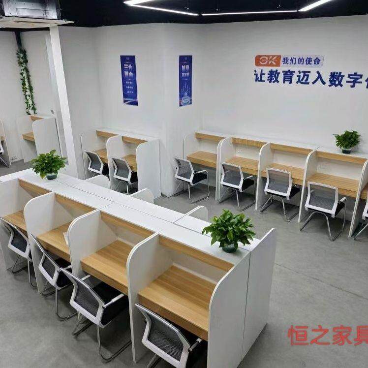 教室学习桌自习室桌椅桌子沉浸学习桌简约沉浸式桌子双人课桌椅