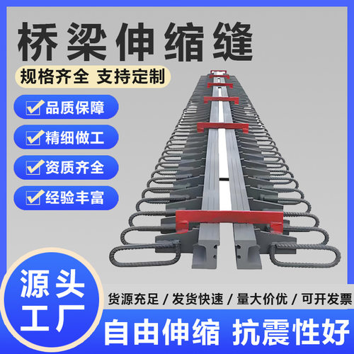 桥梁伸缩缝D型F型c型型钢变形毛勒伸缩缝梳齿板模数式伸缩缝盖板