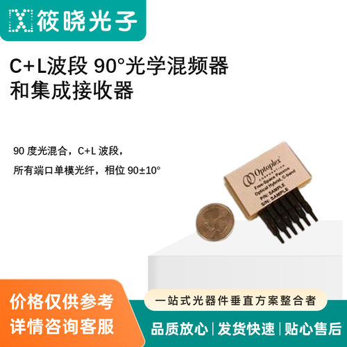 C+L波段 90°光学混频器和集成接收器