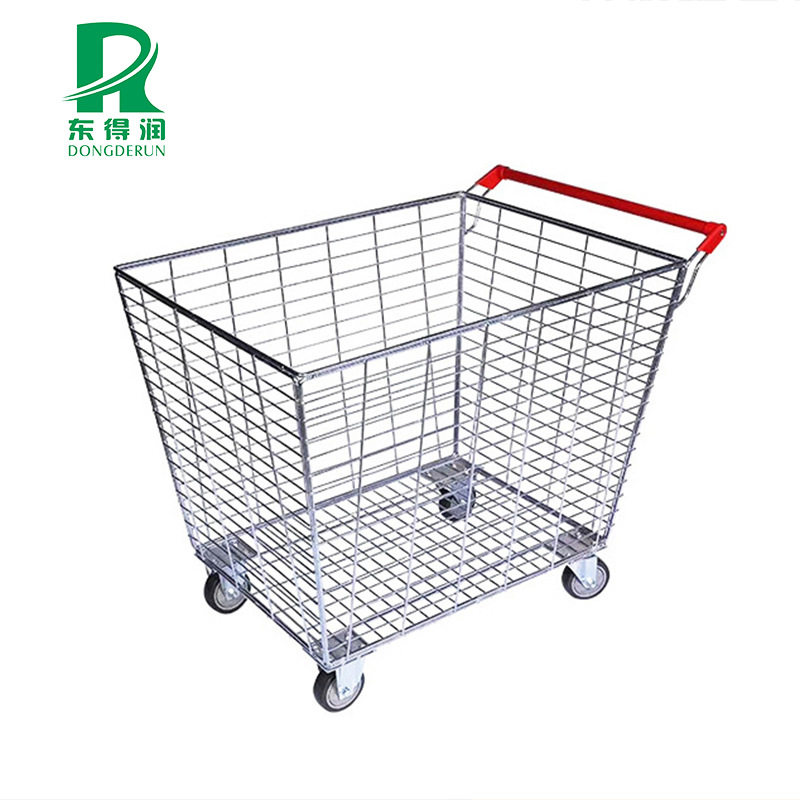 方篮理货车仓库金属拣货车商场物流手推车