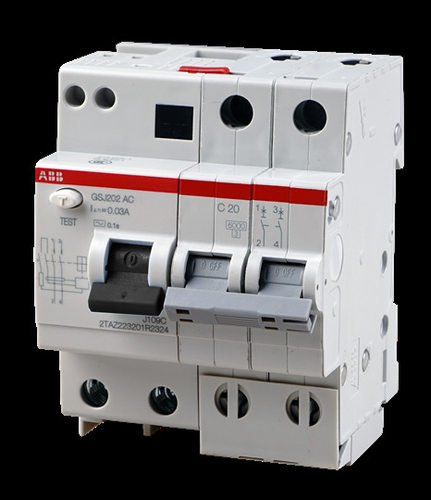 ABB低压微型断路器漏电开关GSJ201A-C40/0.03物料号10253849