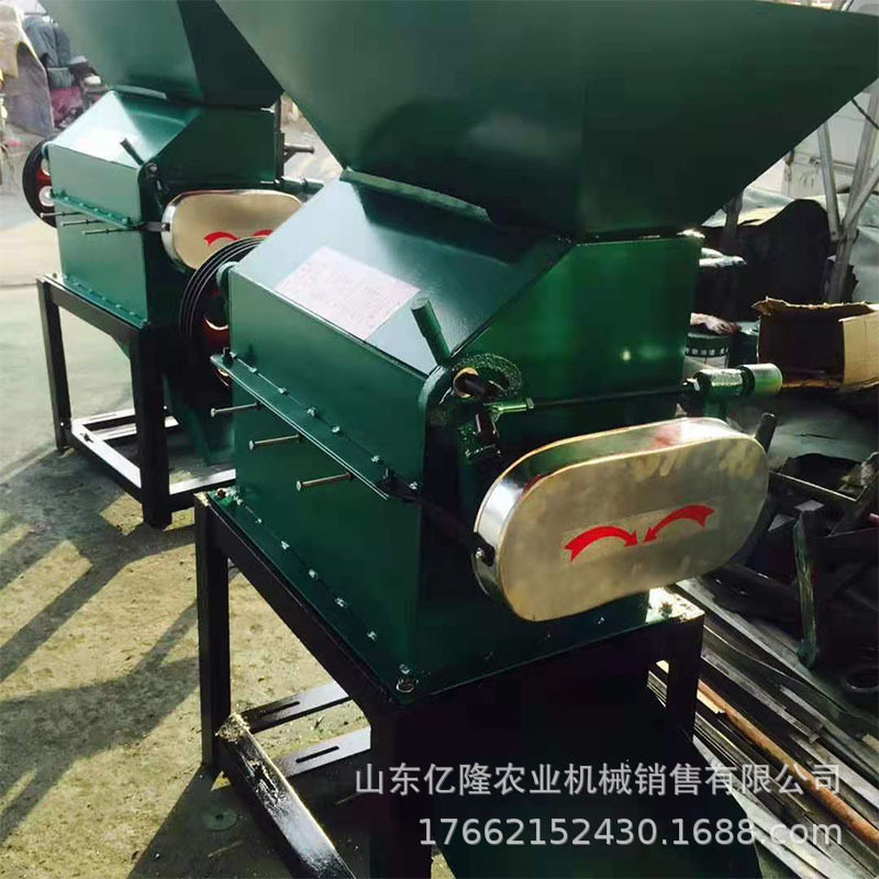 商用五谷杂粮挤扁机 大豆燕麦压片机 芝麻核桃破碎机
