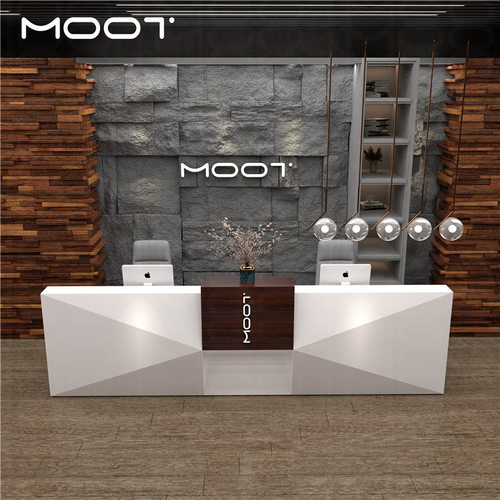 MOOT轻奢白色网红收银台