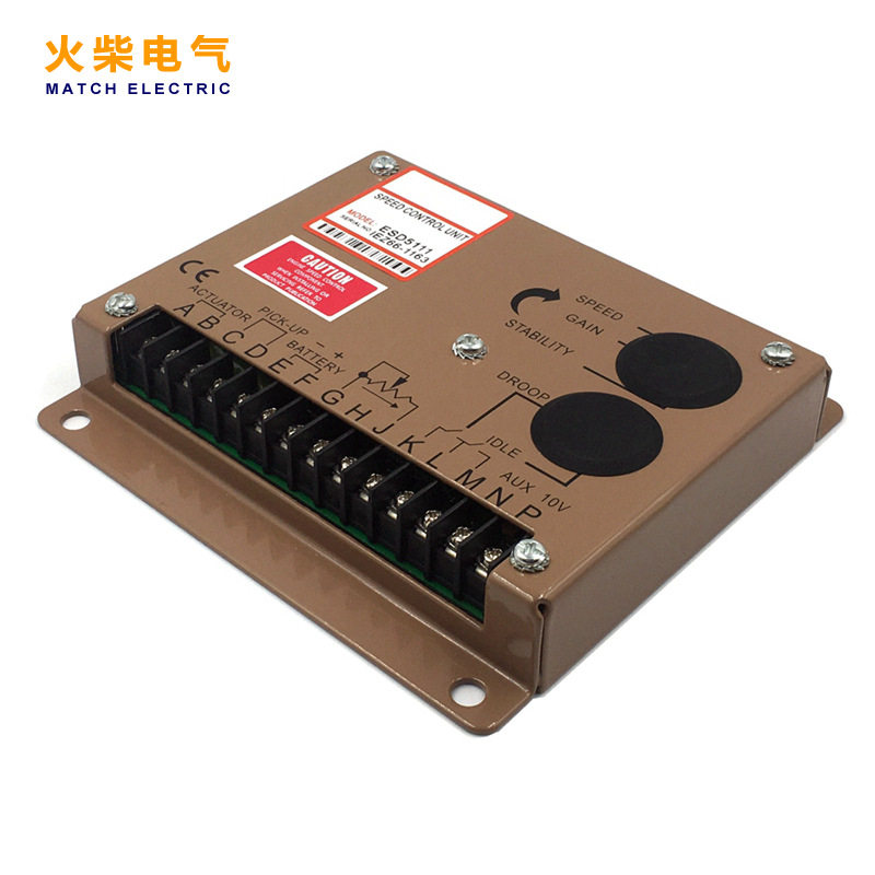ESD5111调速板柴油发电机组电子调速器缓启动怠速控制器