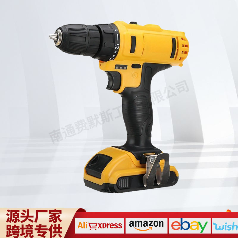 跨境12V/21V外贸款充电式电钻家用装修多功能锂电钻电动工具套装