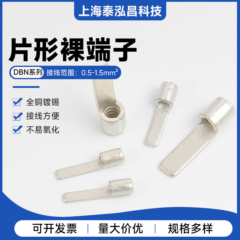 DBN1.25/8-16片形裸铜端子