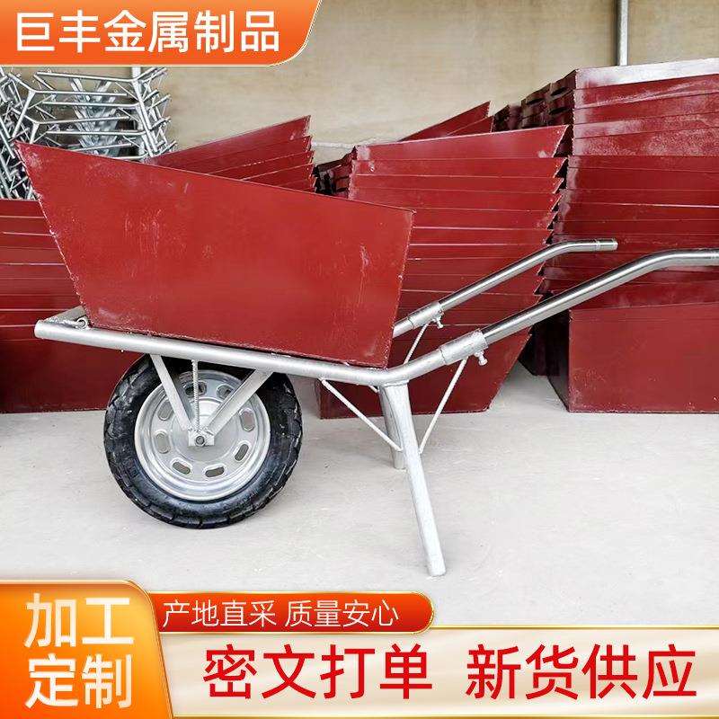 厂家直销家用盛装垃圾车带翻斗小推车工地推泥沙独轮车装修轻便搬