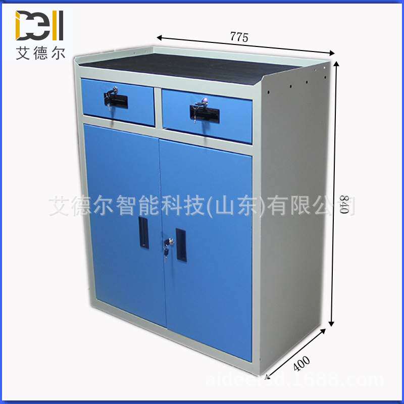 双抽屉带锁工具柜 三层工具车 车间加厚铁皮机床工具箱 工厂现货