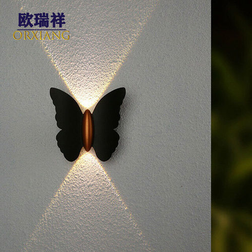 户外防水北欧LED蝴蝶壁灯