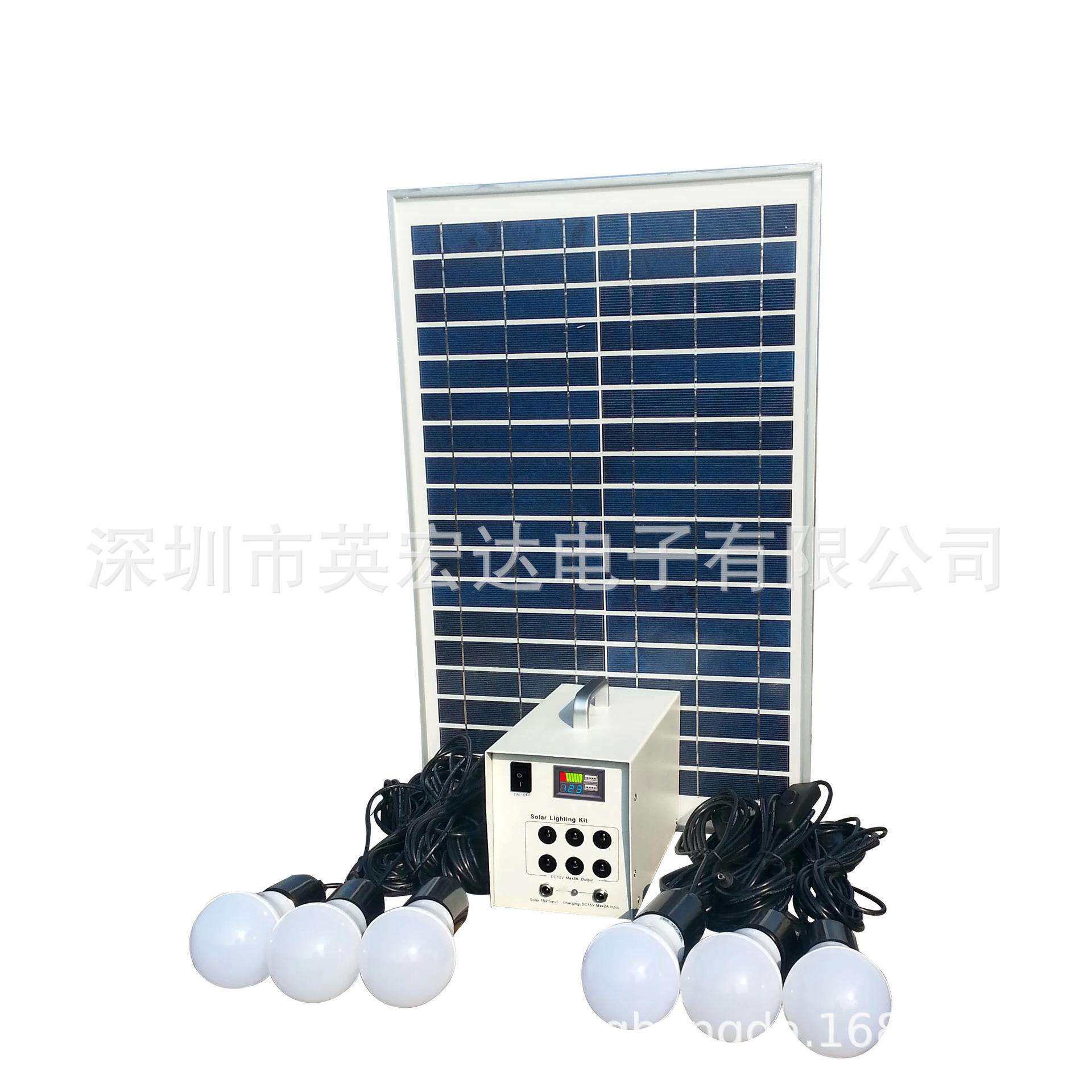 户外家用应急电源便携式移动迷你太阳能发电照明小系统10W
