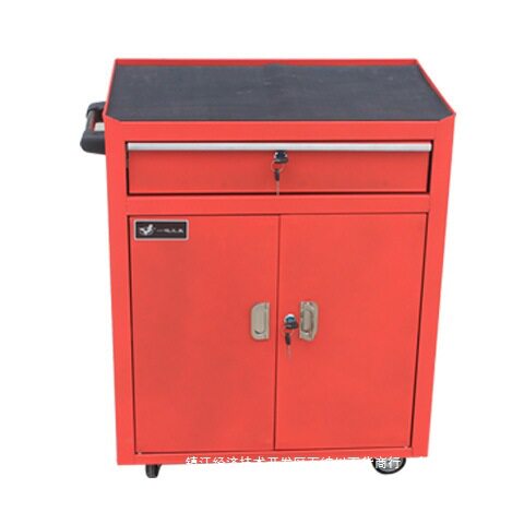 一鸣 工具车 五金工具柜汽修网式双开门带抽屉封闭式铁皮工具箱