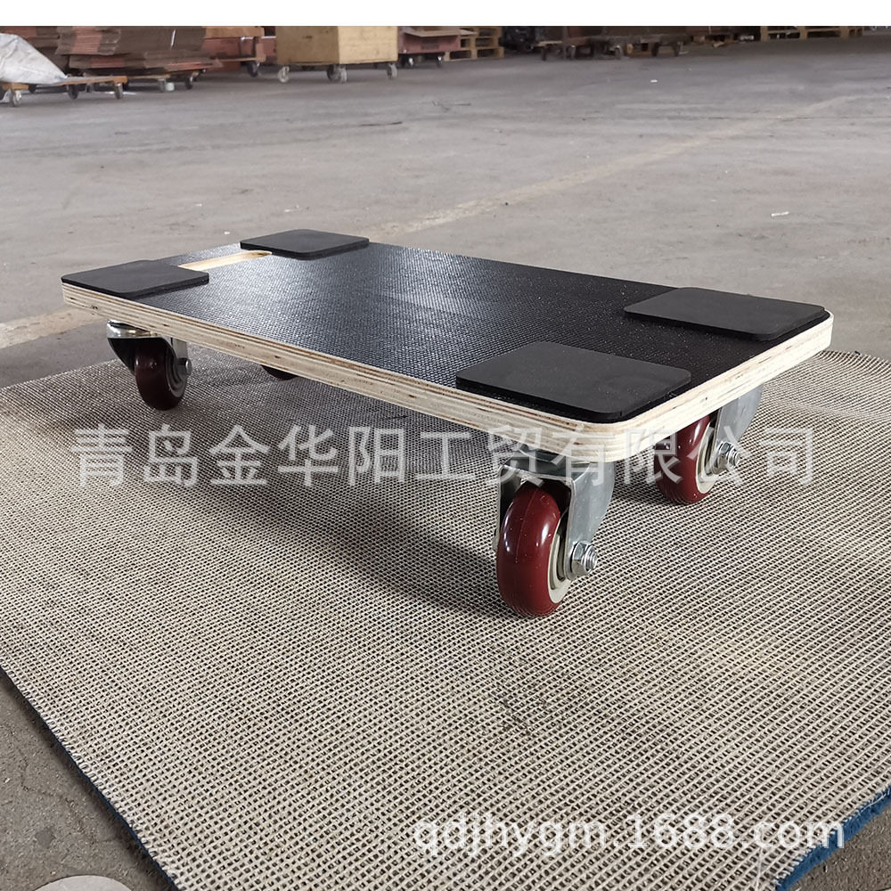 木制轻型搬家工具车PW5829 橡胶涂层多层板搬家 moving dolly
