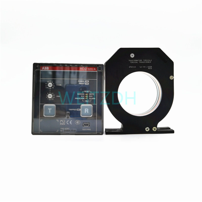 ABB漏电继电器 RCQ 020/A TOR CL60mm 415VAC 剩余电流保护脱扣