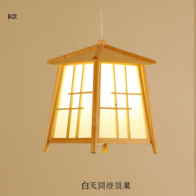 中式简约竹艺竹编单头吊灯日式酒店餐厅过道卧室吧台客厅灯具
