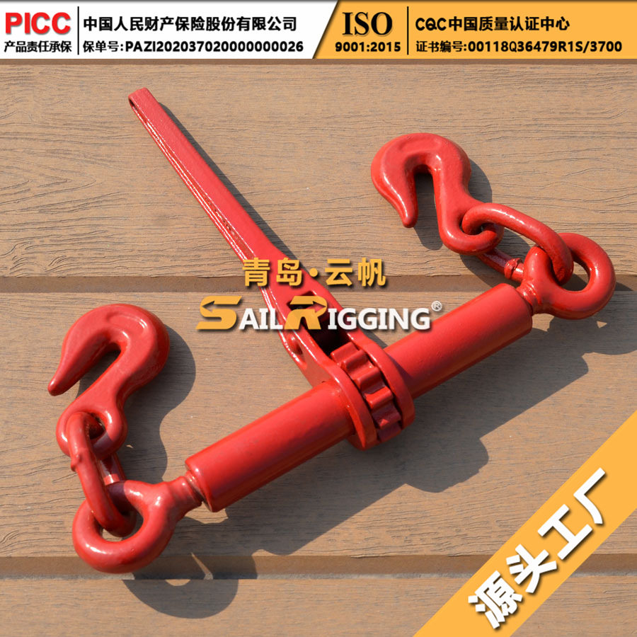 青岛棘轮式紧索具 1/4-5/16美式锻造紧索具 钢丝绳拉紧器