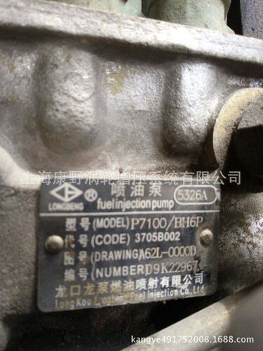 喷油泵总成5326A 62L-00000和 5025 M3400和3079 BHT6P120R313