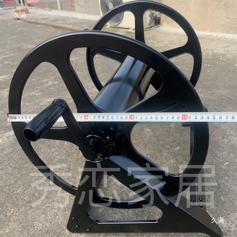 卷绳器卷管器卷钢丝绕线盘卷线盘收线器绕铁丝盘电线手摇收卷器铁