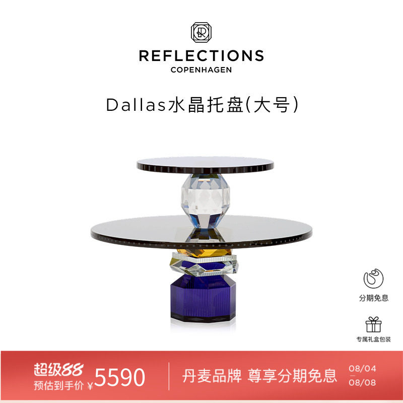 Reflections Copenhagen反射哥本哈根水晶置物乔迁礼物装饰托盘