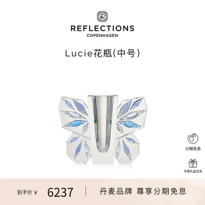 Reflections Copenhagen反射哥本哈根装饰乔迁礼物水晶蝴蝶花瓶