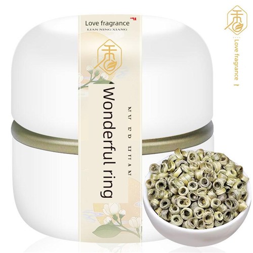 恋凝香茉莉花茶特级手工茶女儿环浓香型贵妃小环茉莉花茶礼盒罐装