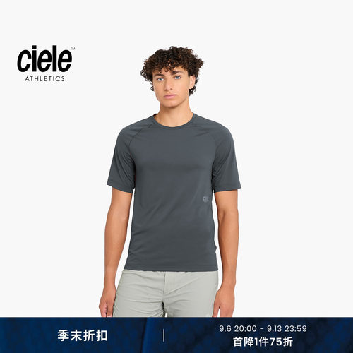 Ciele PR系列 男子防晒透气马拉松跑步短袖凉感防异味圆领运动T恤