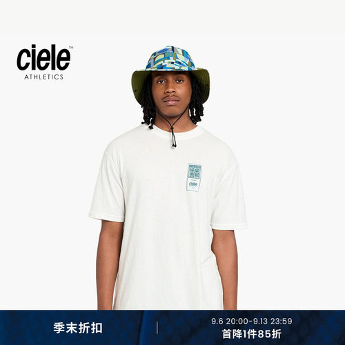 Ciele PARADIS胶囊系列 平缝印花图案透气棉麻短袖男士T恤