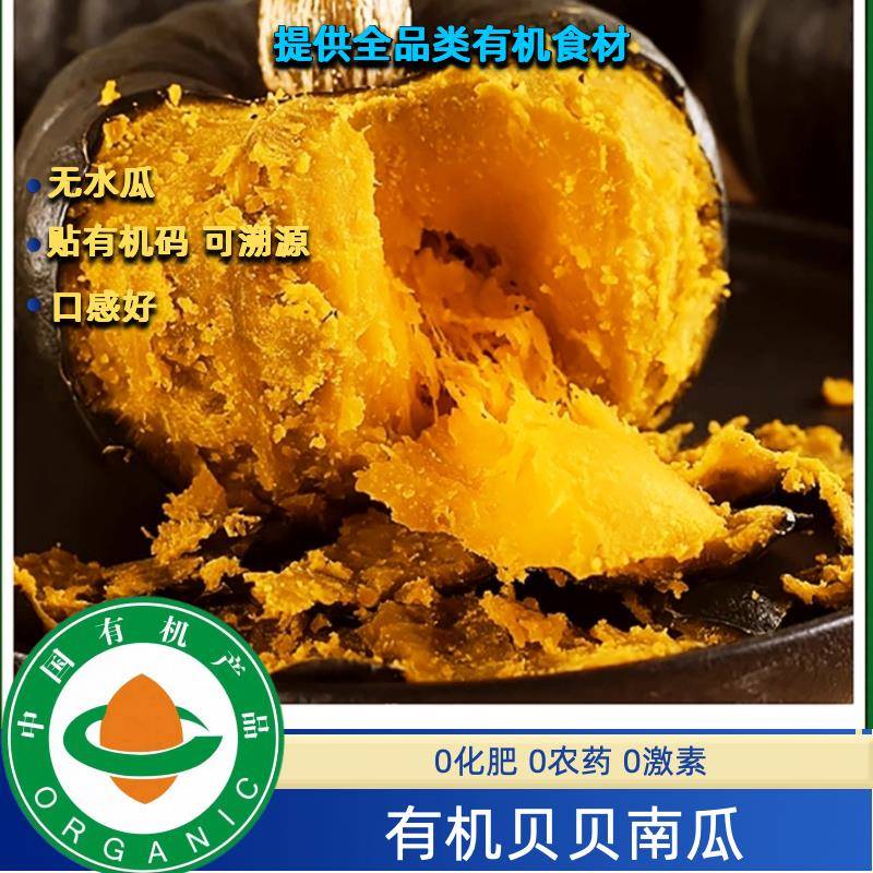 有机贝贝南瓜5斤装有机认证无农残口感好顺丰包邮宝宝副食品无农
