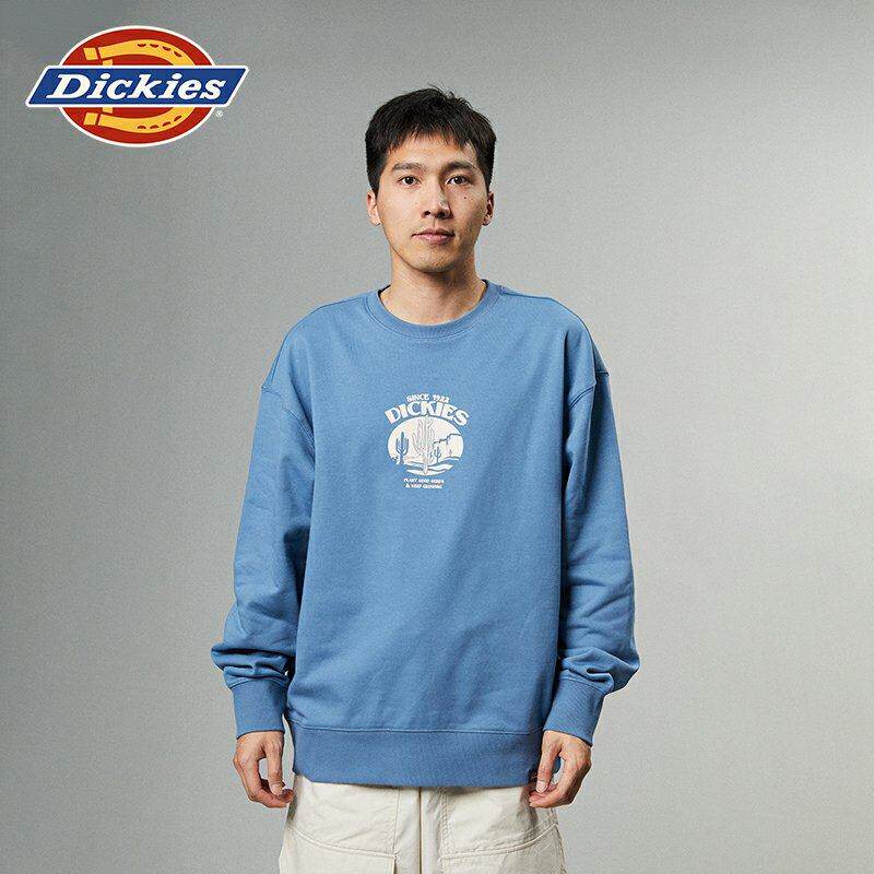 Dickies帝酷适卫衣秋冬图案印花休闲圆领毛圈布美式宽松卫衣情侣