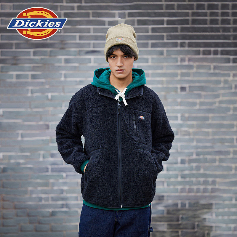 Dickies拉链仿羊羔绒夹克