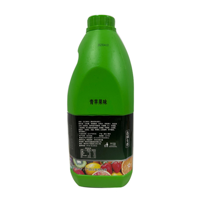 2KG唯客青苹果味果汁饮料浓浆奶茶原料浓缩汁风味冲饮青苹果汁