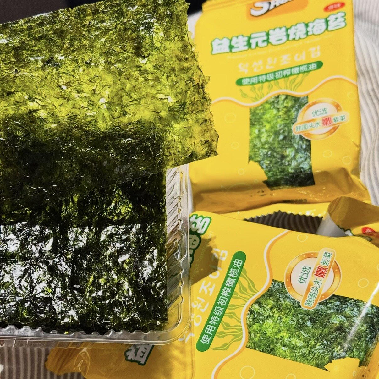 美好时光益生元岩烧海苔1小袋尝鲜独立包装会员店零食代购
