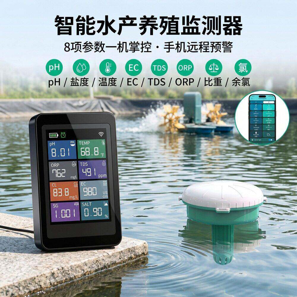 在线水产养殖水质检测仪pH余氯盐度溶解氧温度养殖水体水质分析仪