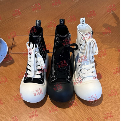 【BC传媒专属】小顾同款增高13CM女鞋定制款圆头帆布鞋经典百搭款
