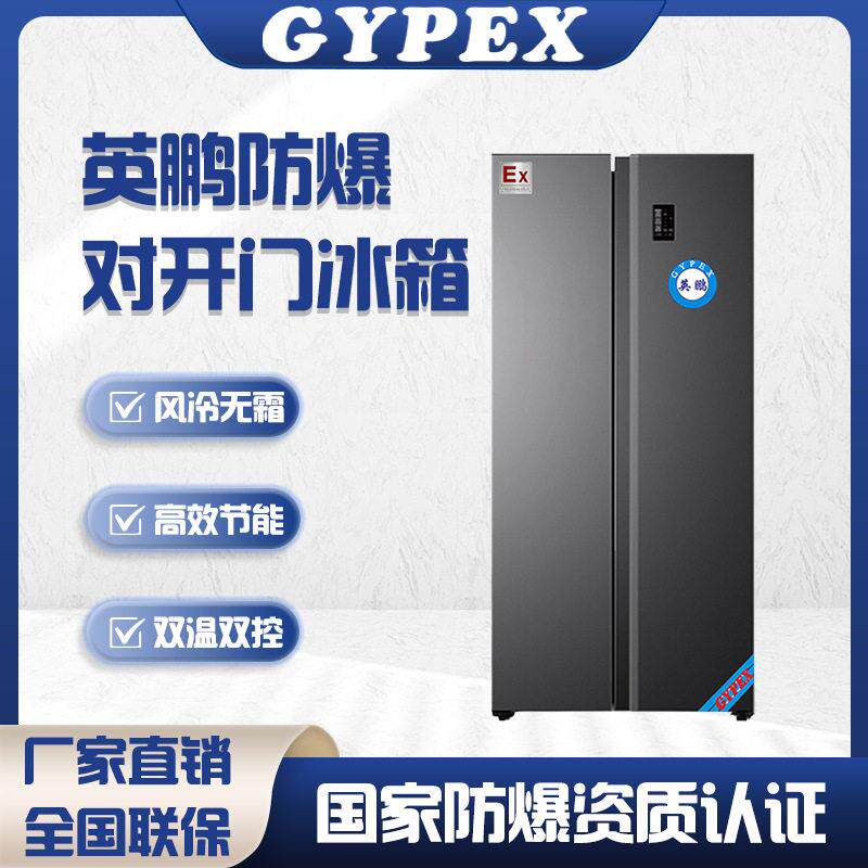 英鹏防爆冰箱低温剂保存柜冷藏冷冻冰柜工业厂房对开门保鲜柜