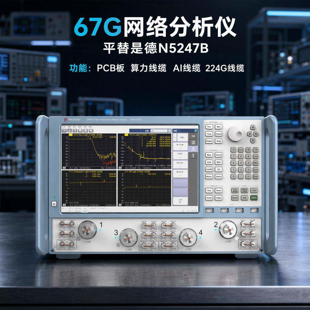 算力线路板测试分析仪器频率67GHz矢量网络分析仪免费试用